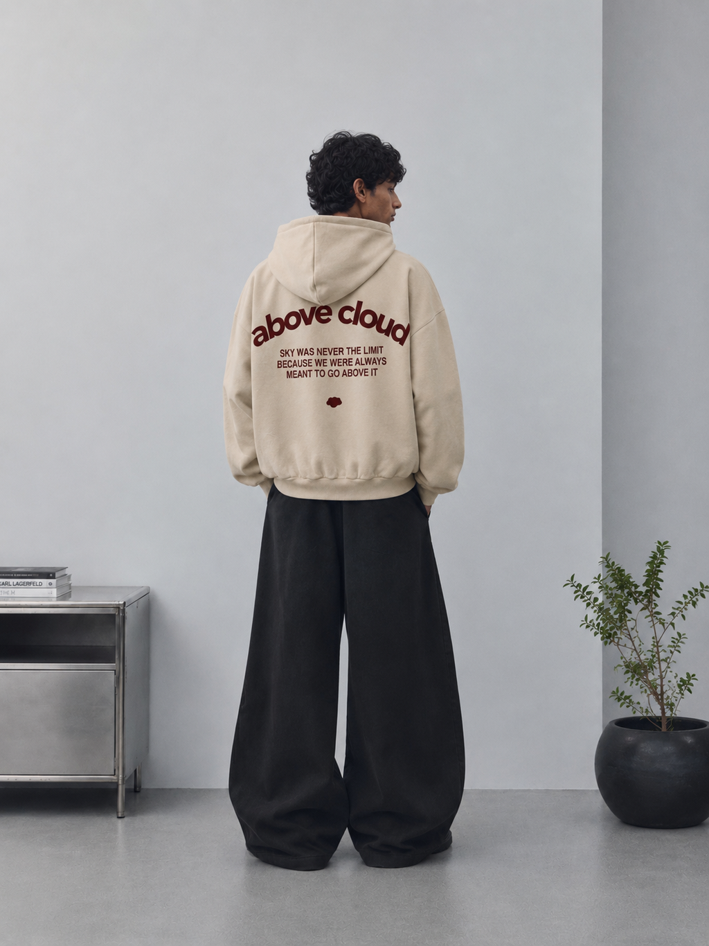 AWAY GO-TO HOODIE IN BEIGE