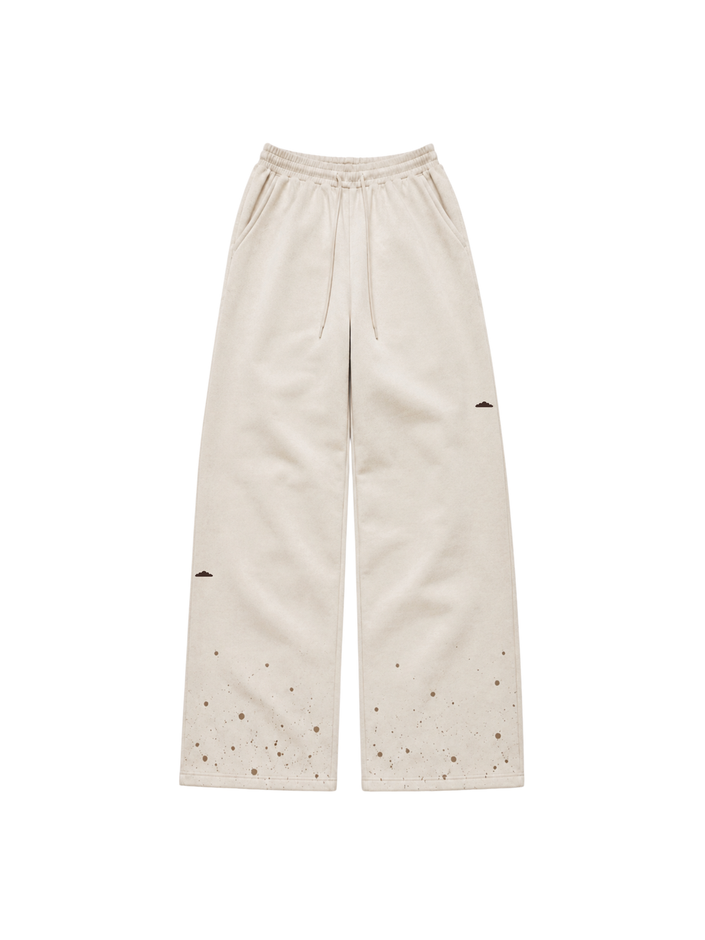 DROPLETS PANT IN OFF-WHITE
