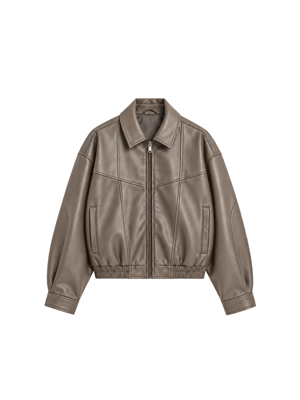 AWAY LEATHER JACKET (Mushroom)