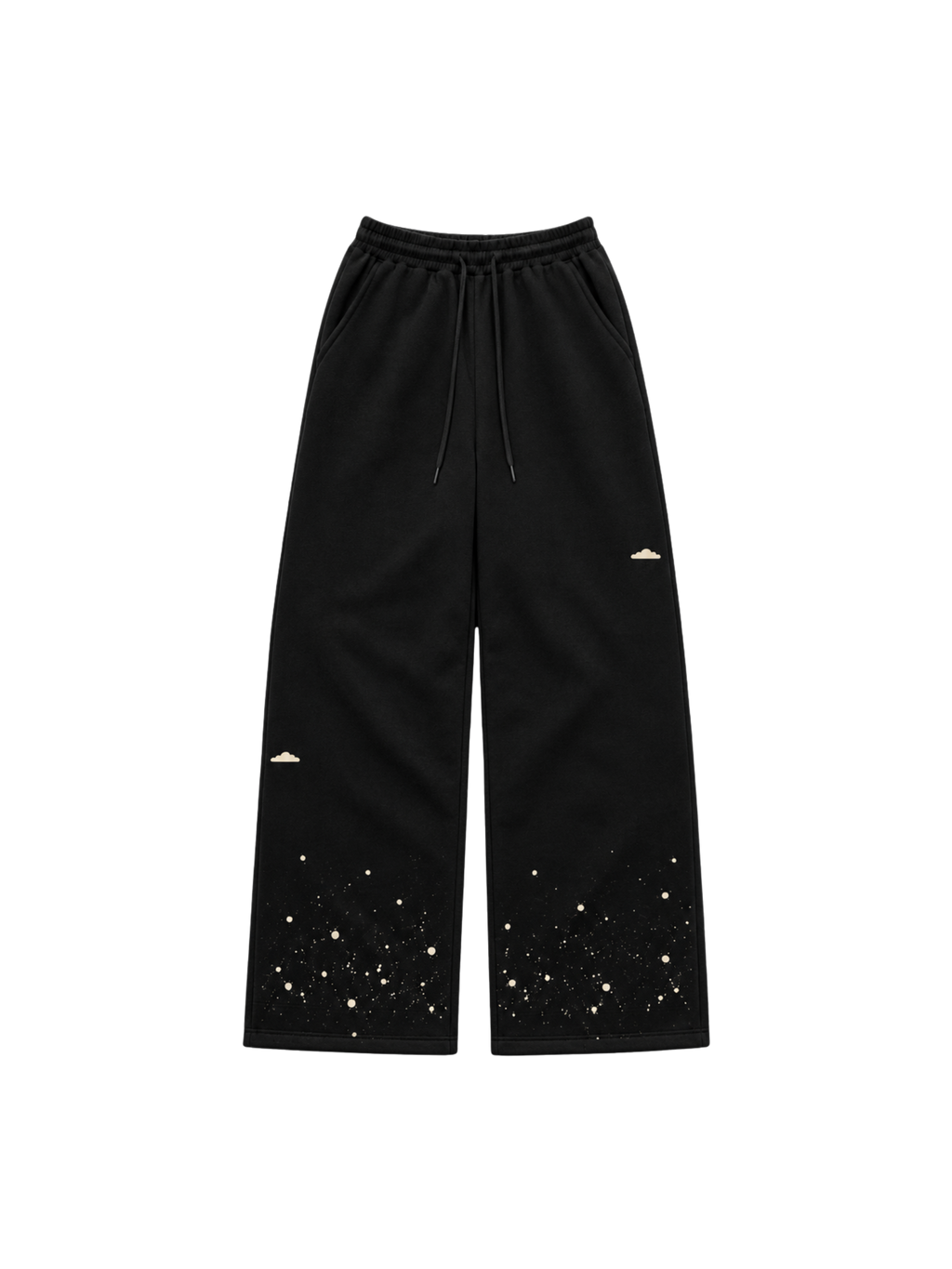 DROPLETS PANT IN BLACK