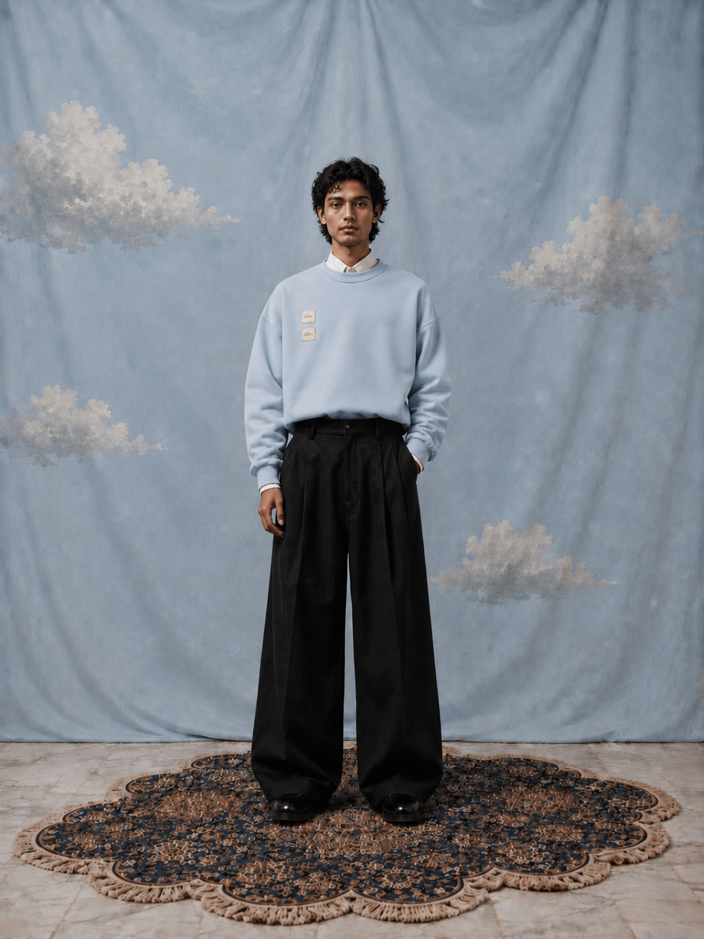 SEAL SWEATSHIRT IN SKYBLLUE