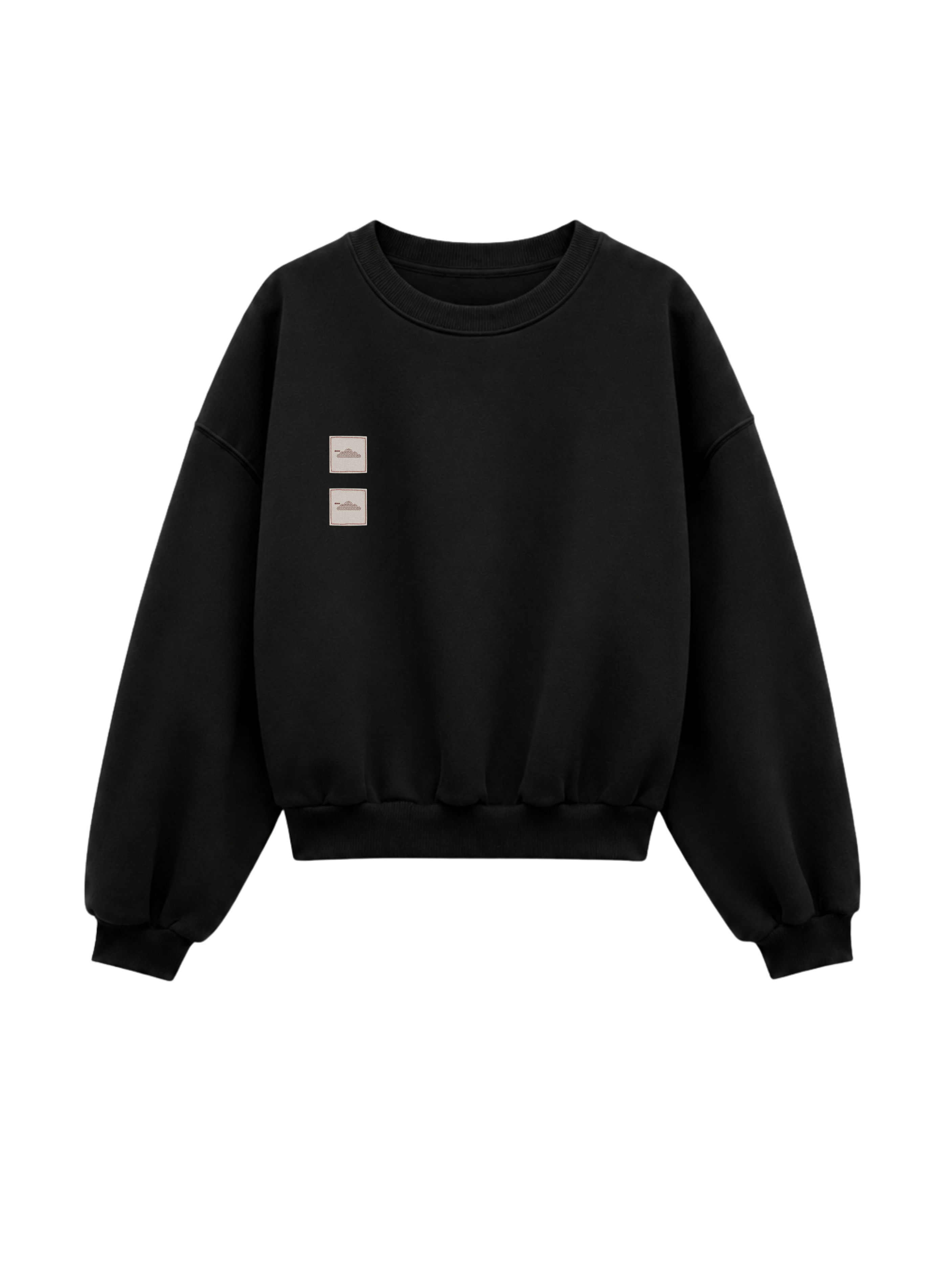 SEAL SWEATSHIRT IN BLACK