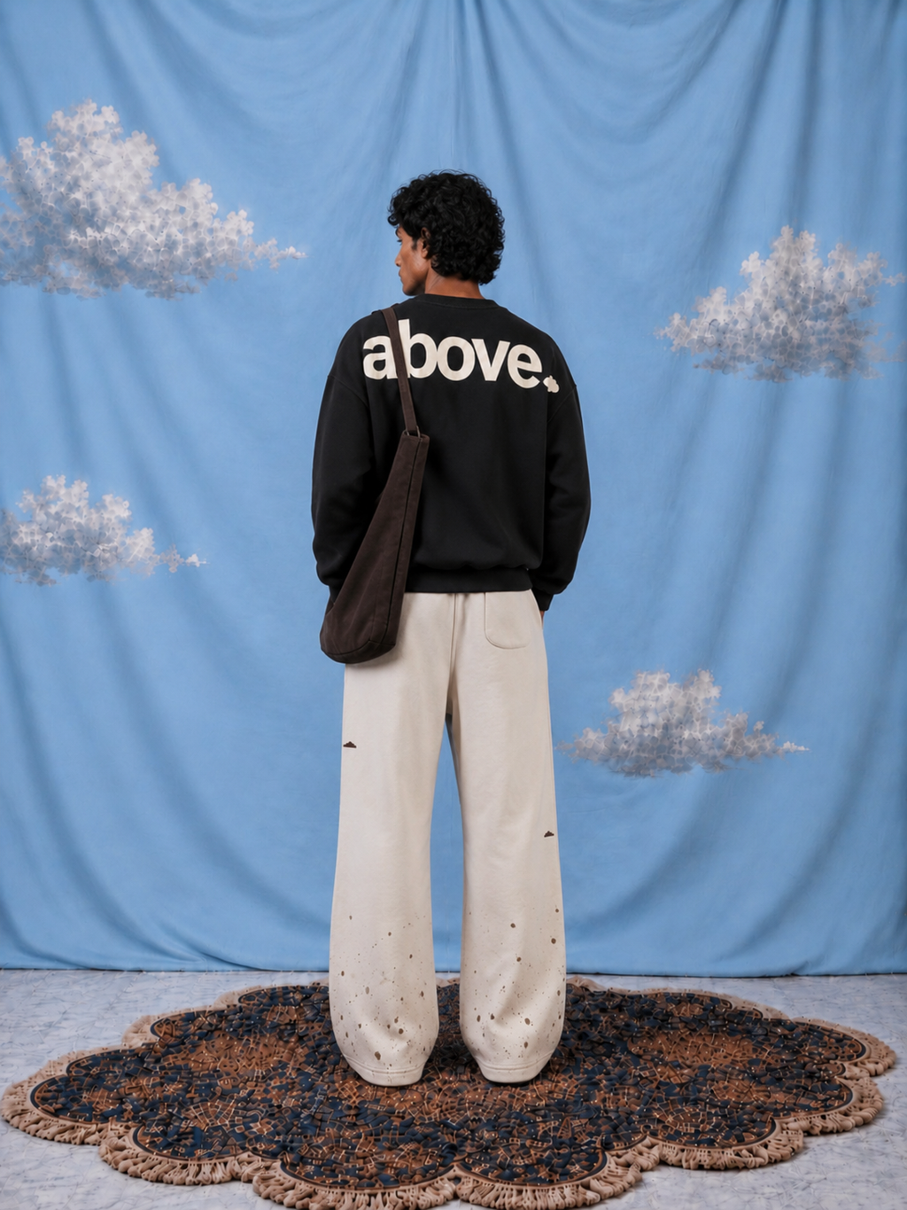 DROPLETS PANT IN OFF-WHITE